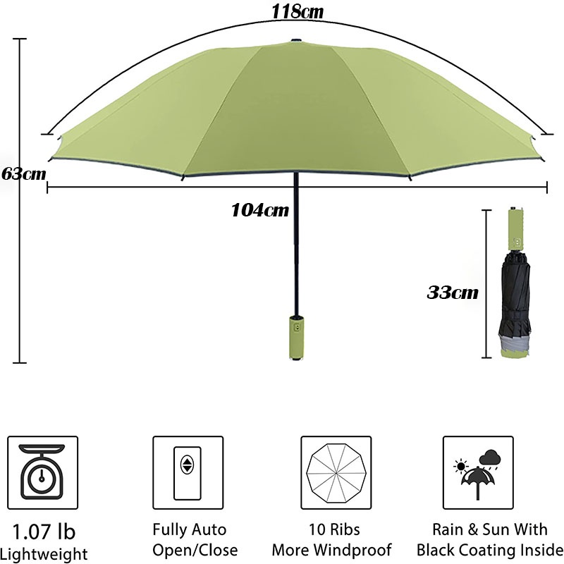 【SG】Reversible Umbrella Folding Windproof UV Protection Reverse ...