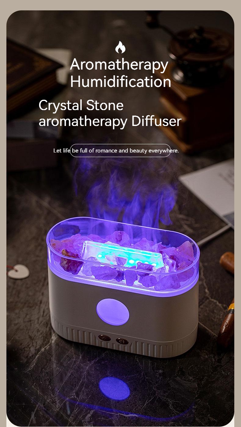 200ml Salt Stone Diffusers USB Air Humidifier NEW Crystal Stone ...