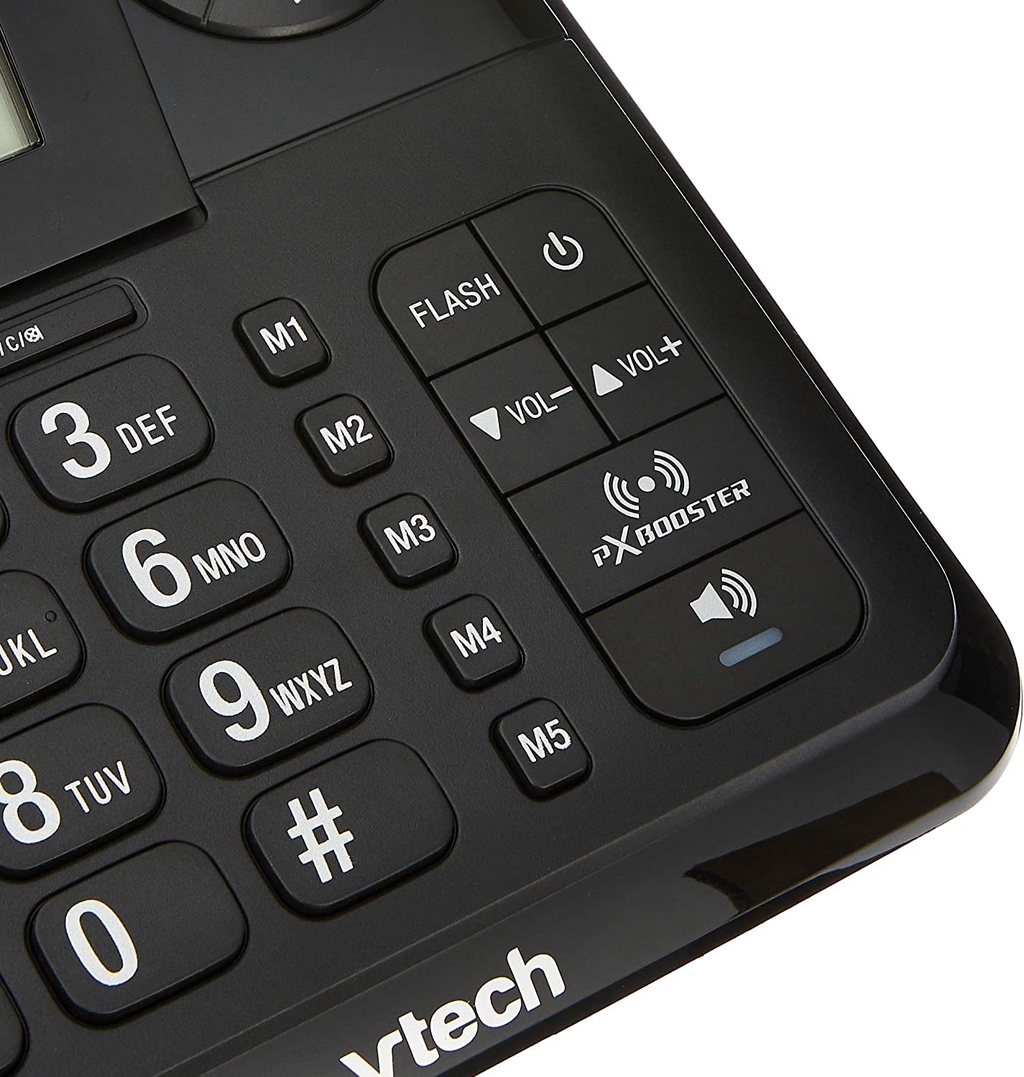 VTECH CS6147, Digital CORDLESS CORDED Combo Phone with Big Buttons and ...