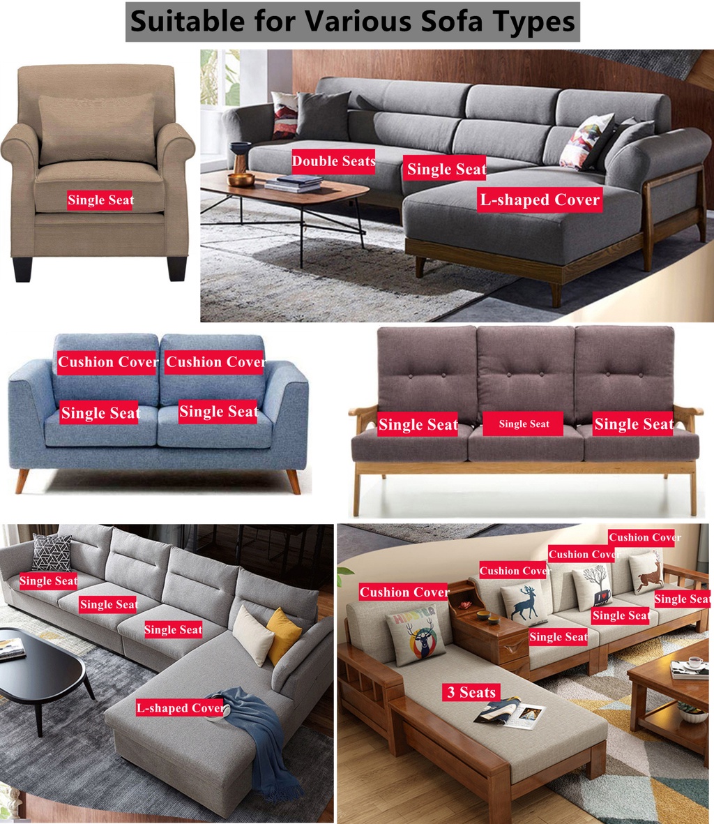 Elastic Sofa Seat Cushion Cover For Living Room Couch Cover Sofa