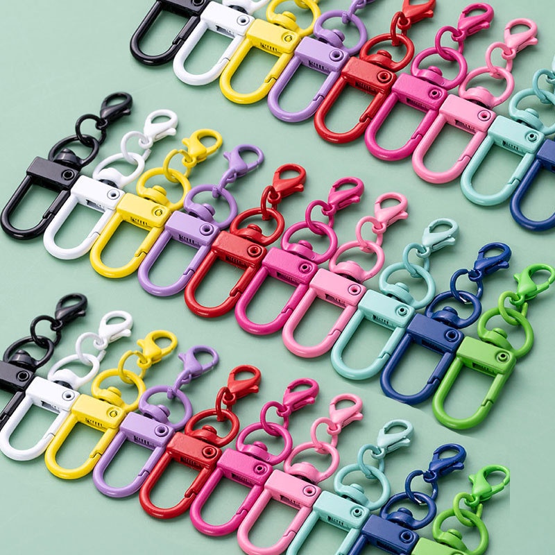 1pcs13mm * 50mm Color Metal Key Ring Car Key Chain Connector DIY ...
