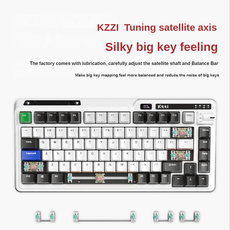 RK K75 KZZI wireless three-mode hot swappable mechanical keyboard ...
