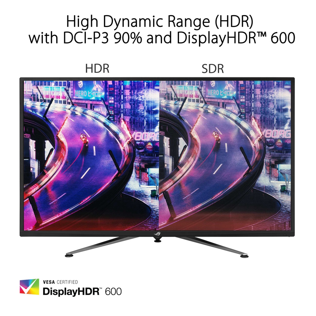 Gaming Monitor 43 4k 120hz Strix Xg438q Radeon Freesync Hdr ASUS