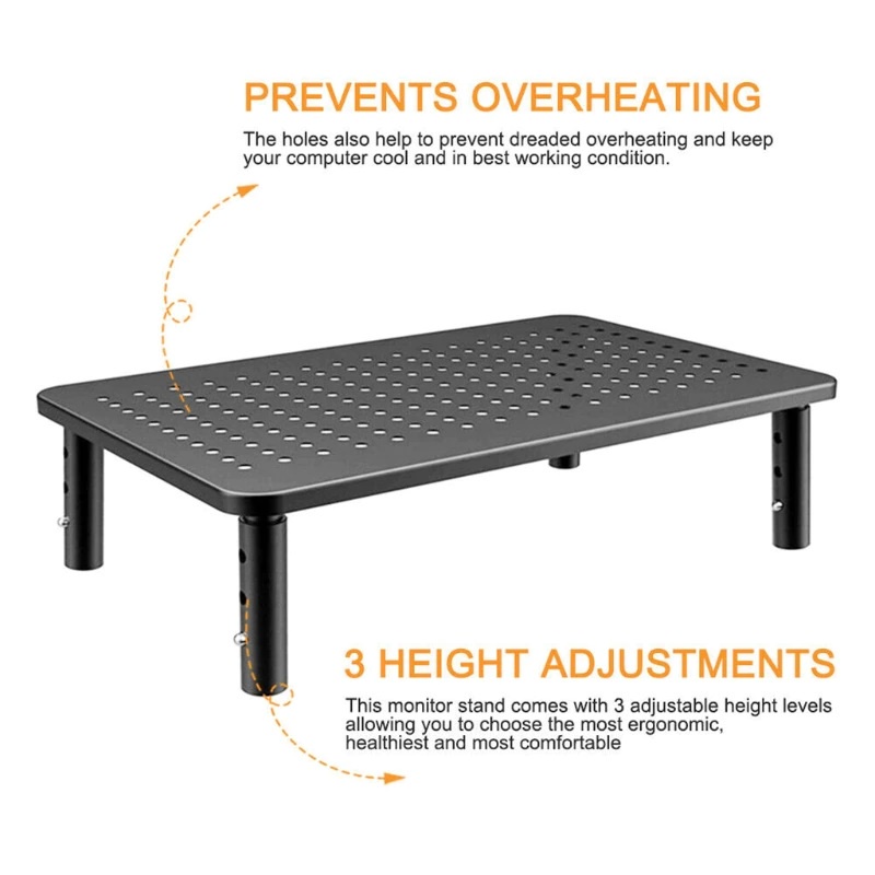 🇸🇬 [READY STOCK]Metal Mesh Platform Heat Dissipation Monitor Stand ...
