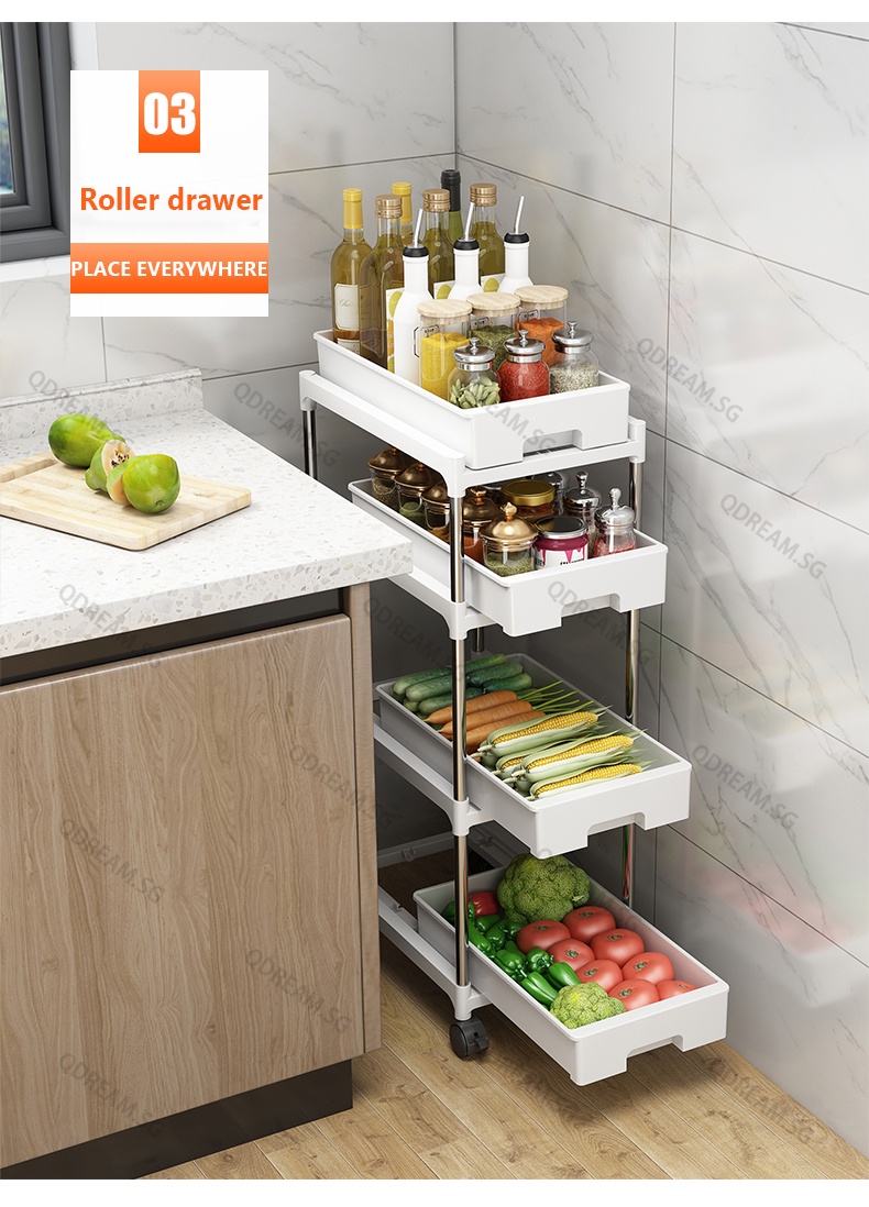 YOULITE Kitchen Under Sink With Drawer Rack Kitchen Sink Organiser