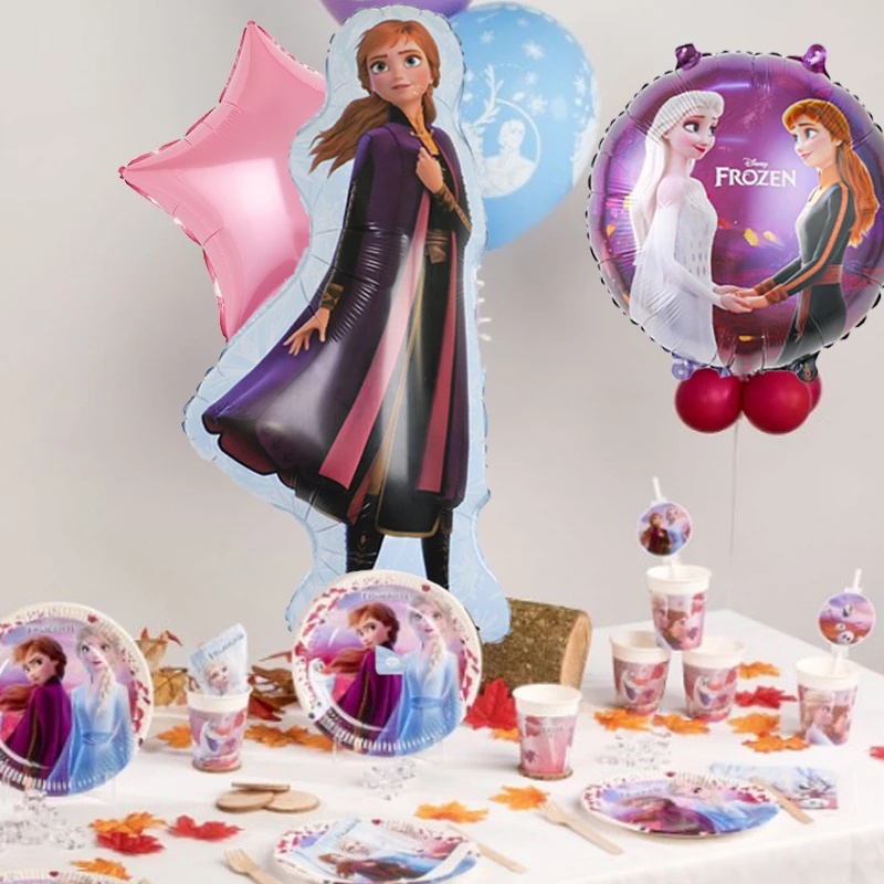 9pcs Frozen Birthday Party Decoration Baby Shower Balloon Set Elsa Anna ...