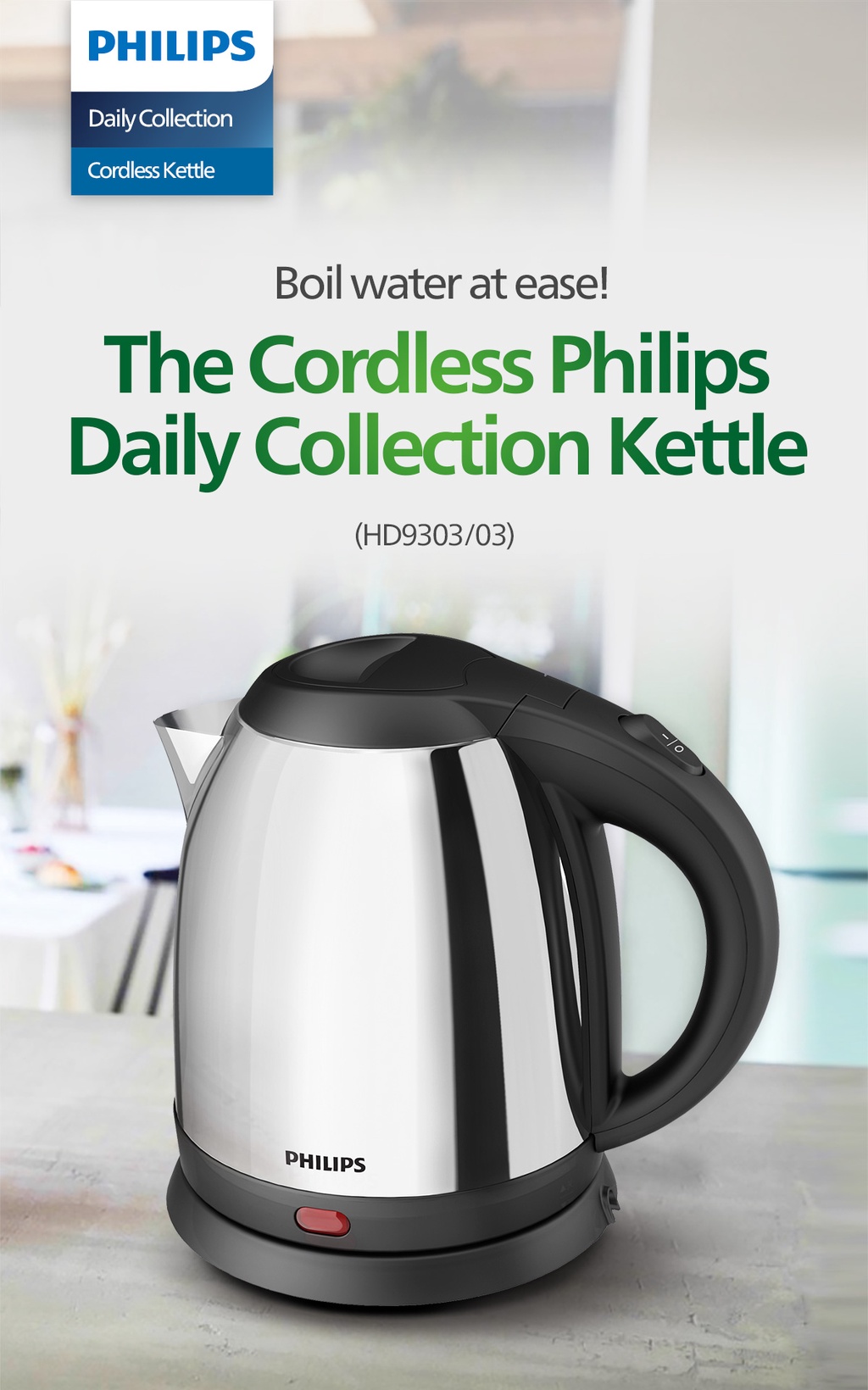 1.2L DAILY COLLECTION KETTLE HD9303 03 TANGS Singapore