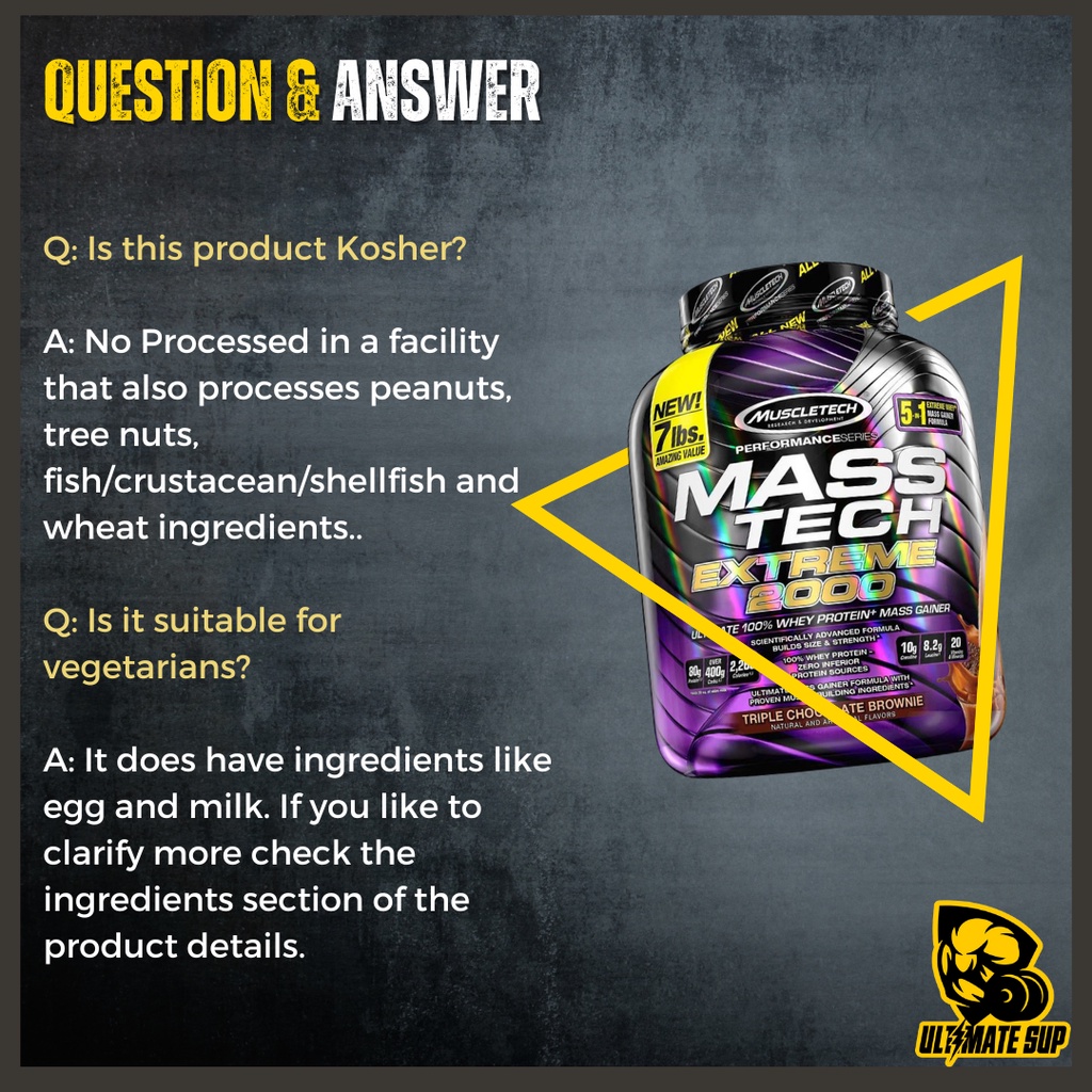 Muscletech, Mass Tech Extreme 2000| Masstech Elite, Mass Gainer ...
