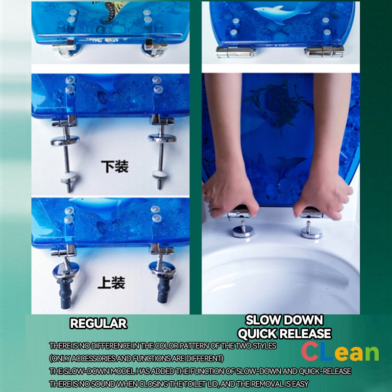 Clean Toilet Seat Cover Plexiglass Toilet Bowl Cover UVO Type For