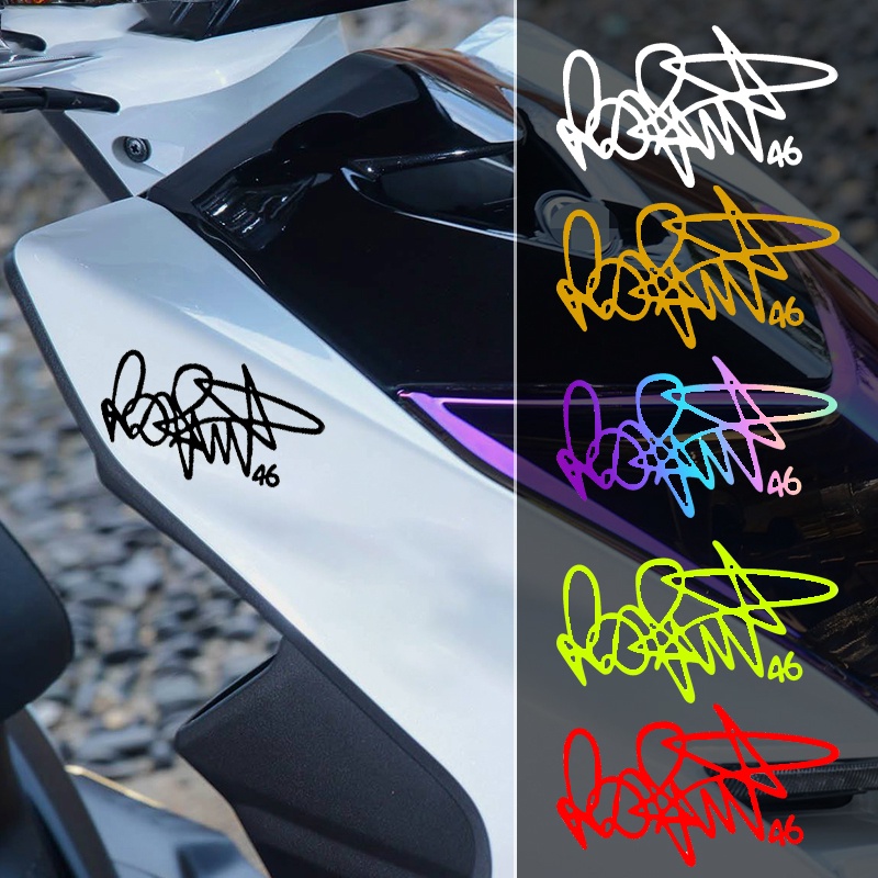 #46 Rossi Signature Sticker Motorcycle Motocross Racing Decal Moto ...