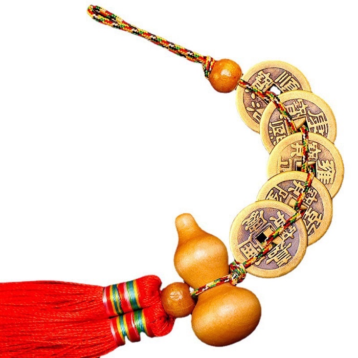 【SG Seller】【雨宝林】Auspicious Knot with Peach Wood Gourd Pendant Door to ...