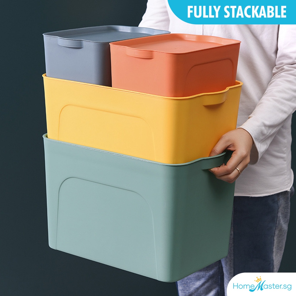 [SG Ready Stock] Stackable Storage Box with Cover*Dustproof Lids