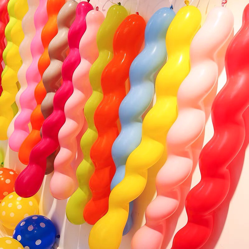 Set of 10 long twisted balloons, long worm balloons for birthday ...