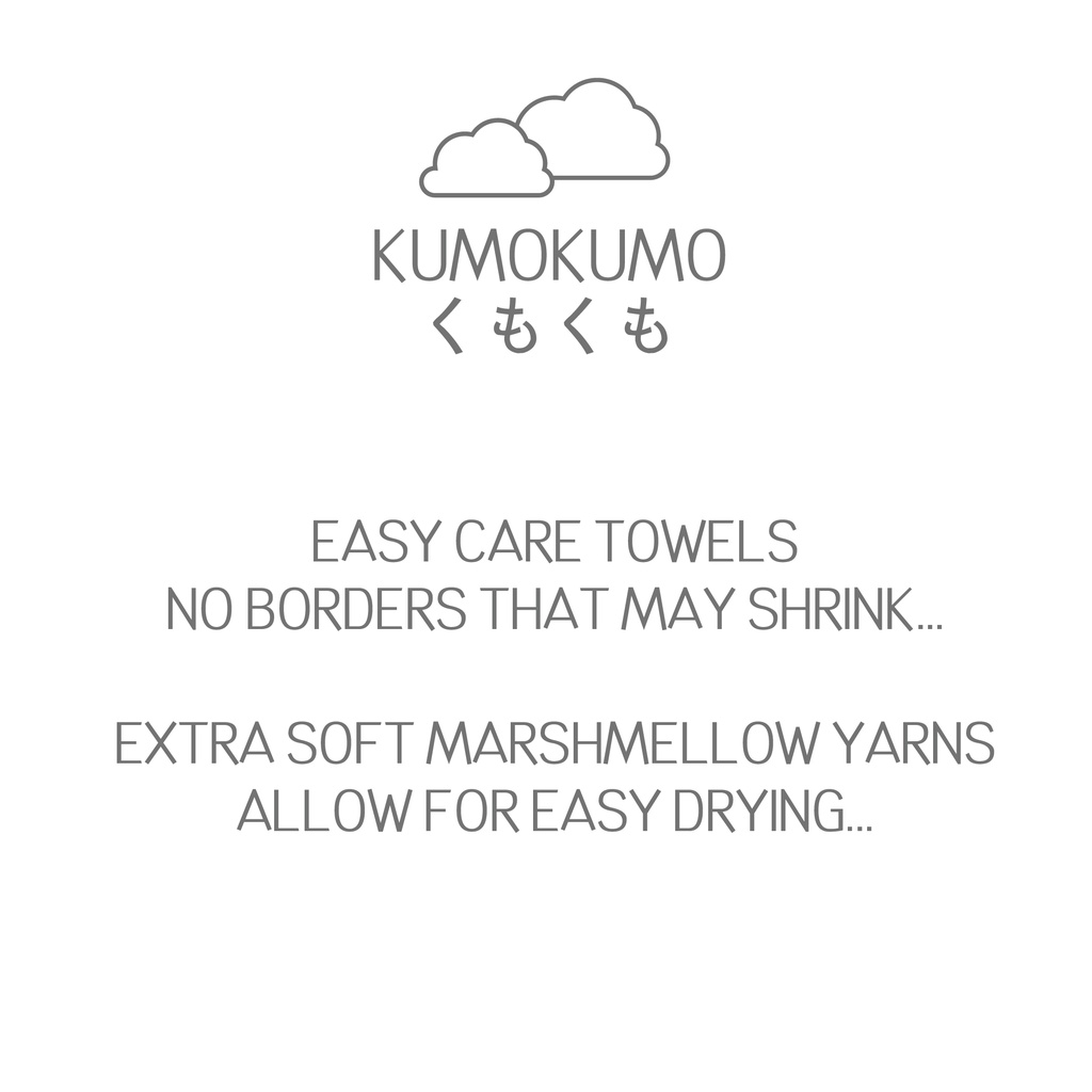 (1pc Bath Towel) KUMOKUMO 100 Cotton ExtraSoft Low Twist Yarns Bath