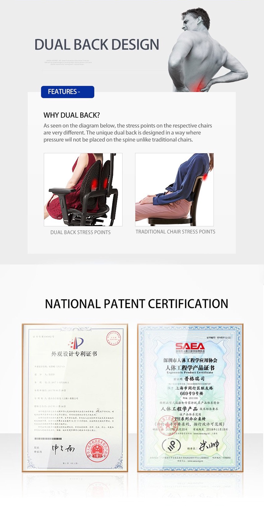 Progress Health OrthoSeries IV Premium Orthoback / Study Chair ...