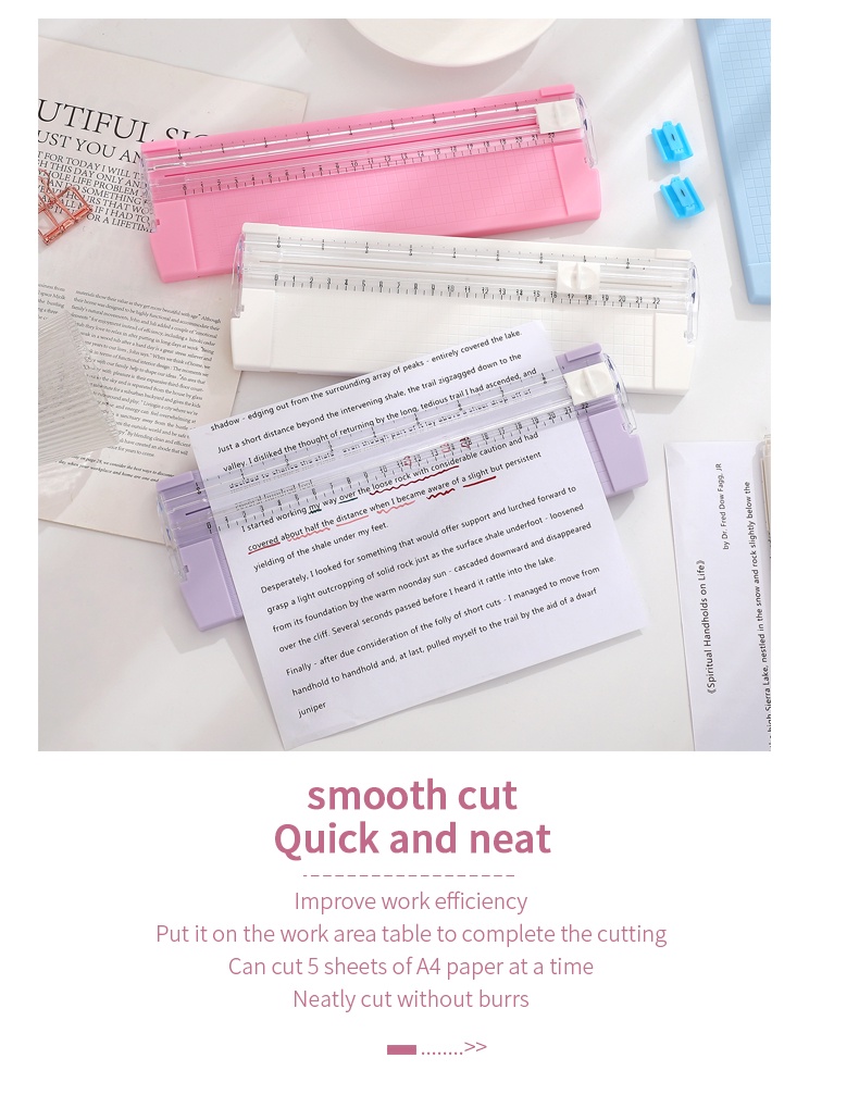 JIANWU Cute Multifunction Journal Paper Cutter DIY Student Handmade A5 ...