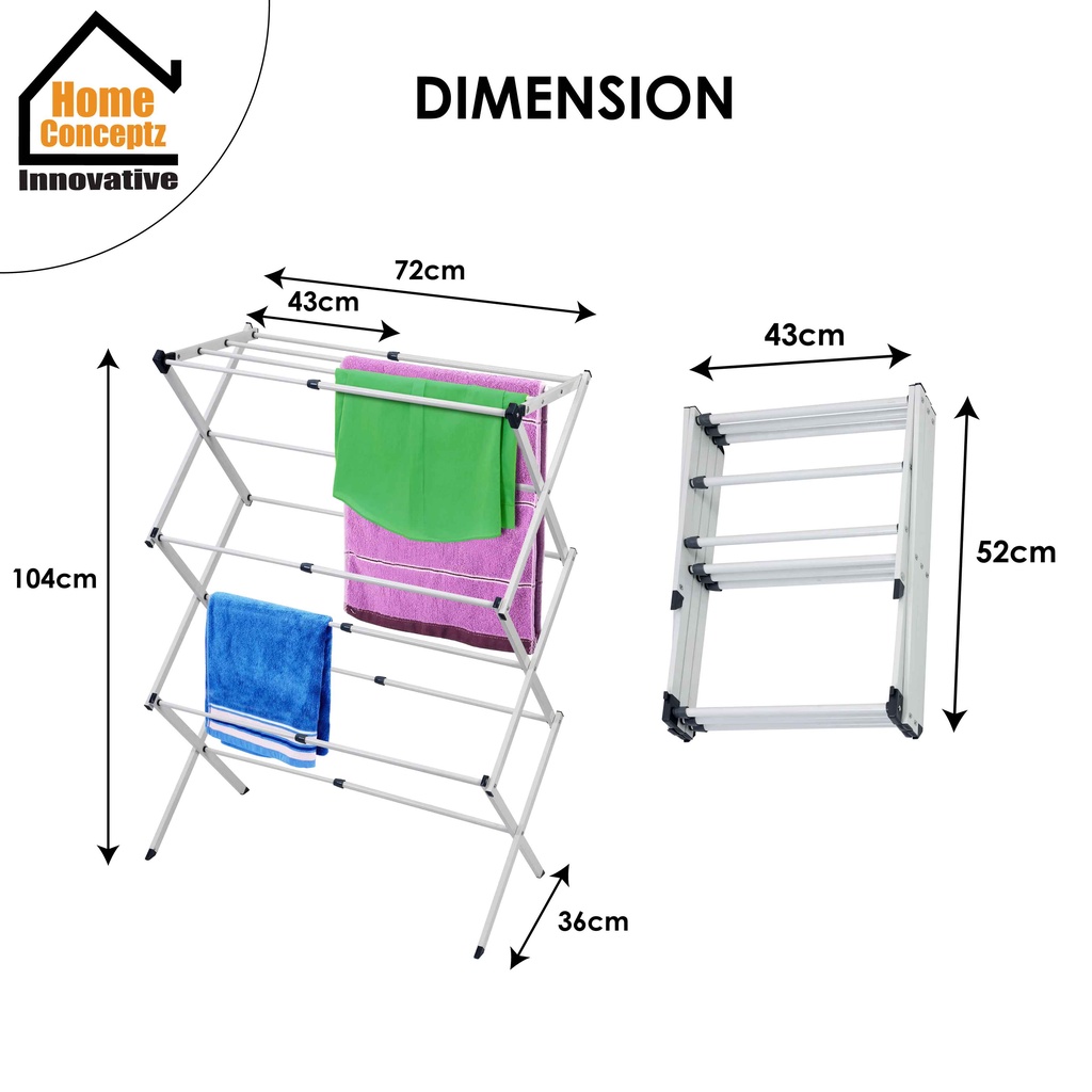 Multi-functional Collapsible Laundry Rack | Shopee Singapore
