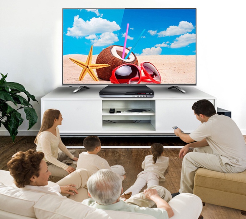 DVD Player VCD CD Disc Media Player Machine with HDMI AV Output Remote ...