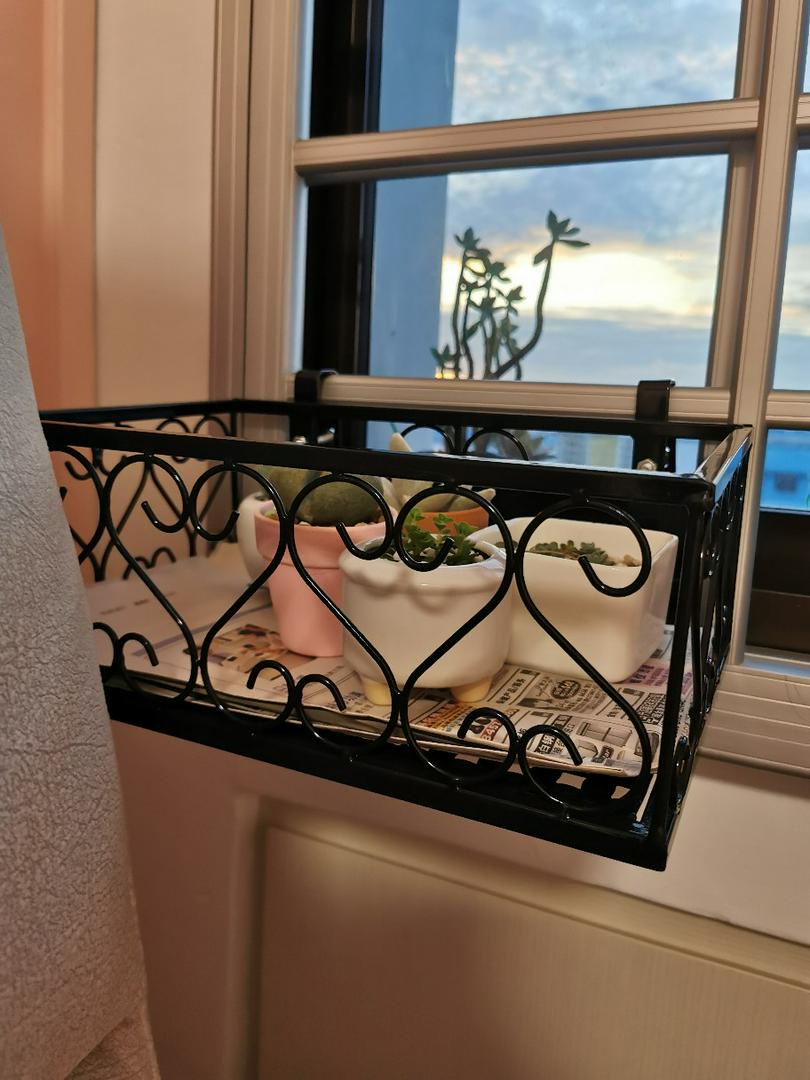 Plant Rack Balcony Flower Rack Wrought Iron Railing Flower Pot Holder