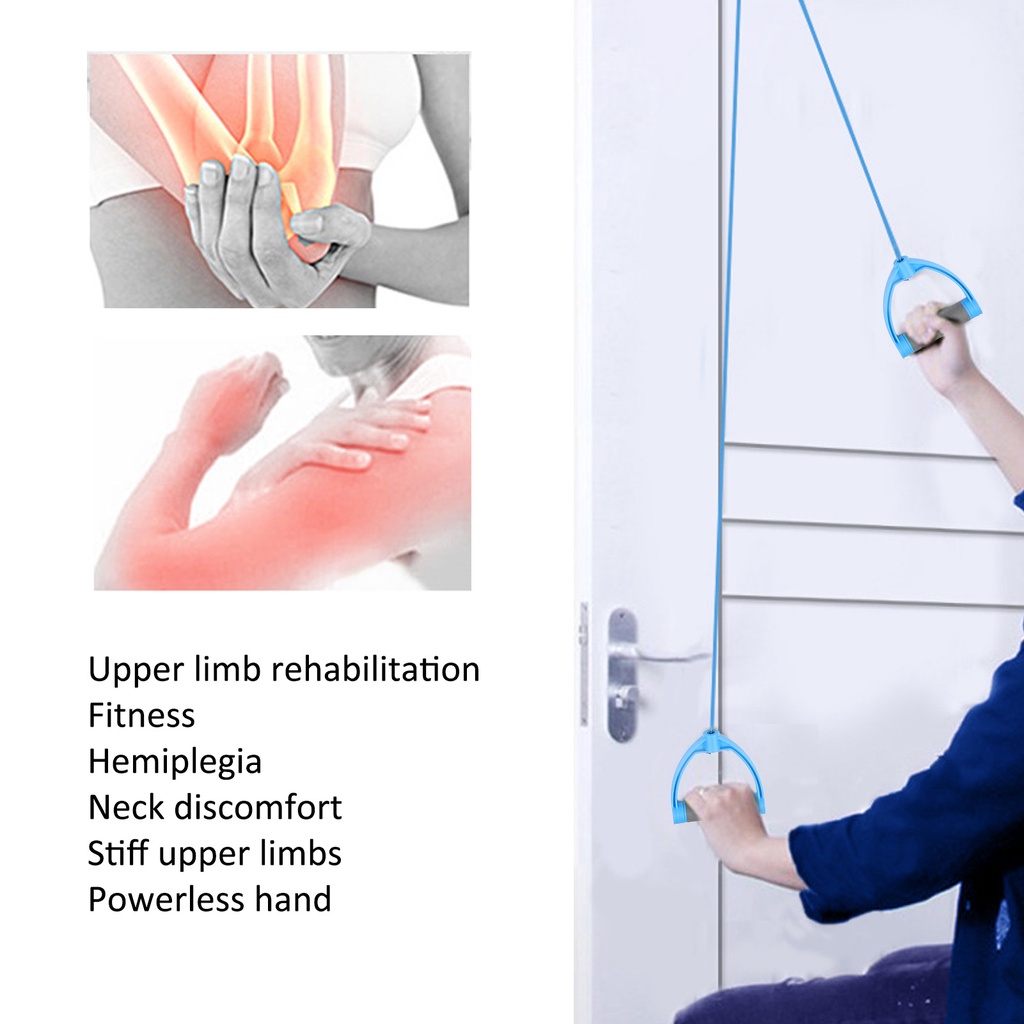 Shoulder Therapy Exercise Pulley System Arm Rehabilitation Over Door ...