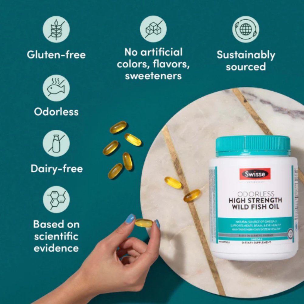 Ultiboost High Strength Odourless Fish Oil Capsules