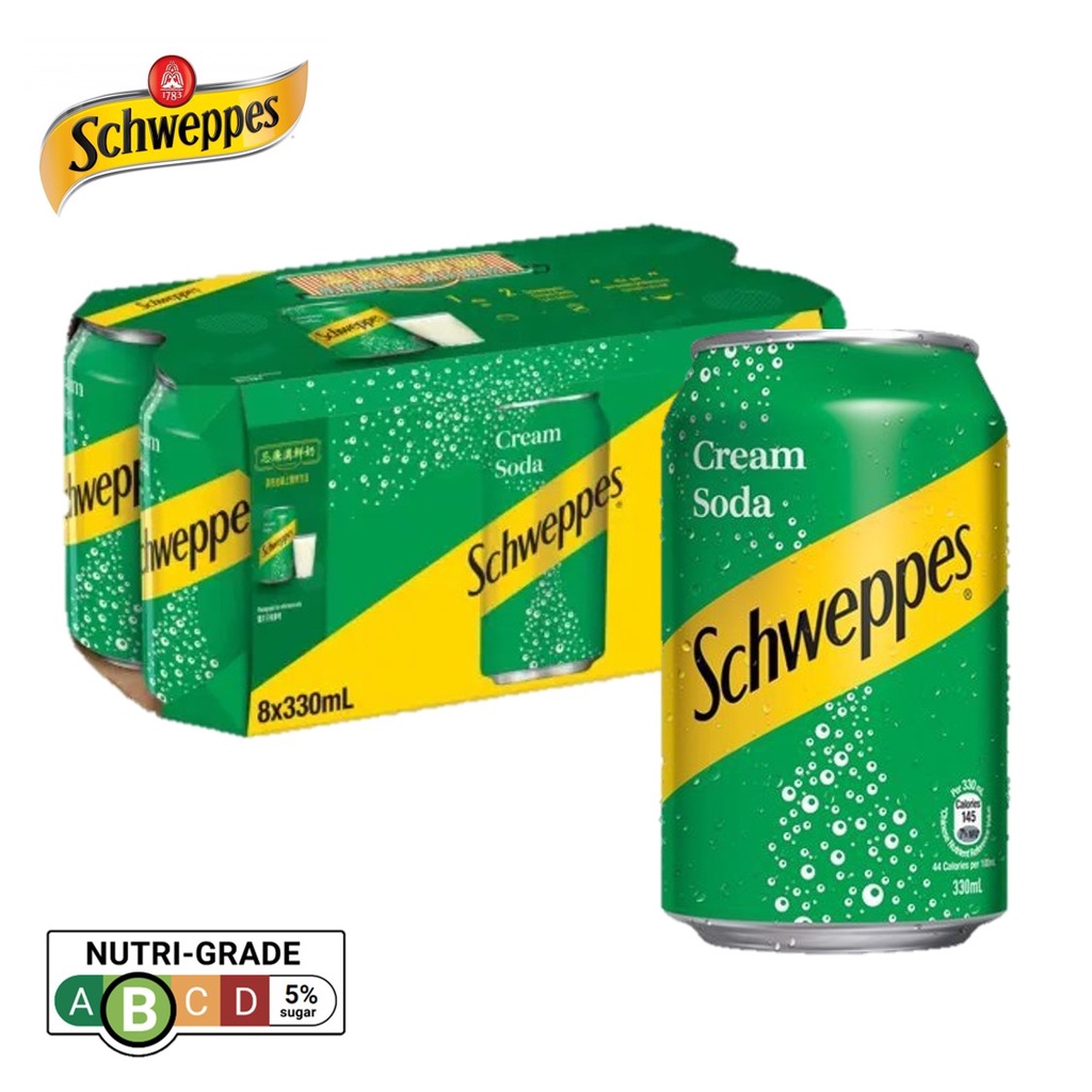 Schweppes Cream Soda / Cream Soda Zero / Grapefruit Soda / +C Lemon Soda / Cream Soda Bottle
