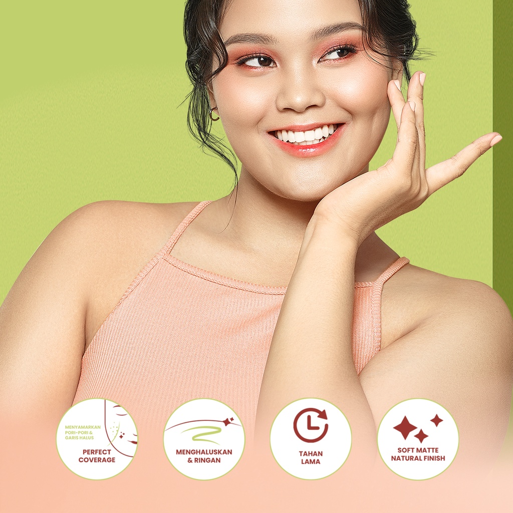 Hanasui Perfect Fit Powder Foundation - Perfect Coverage Compact Powder ...