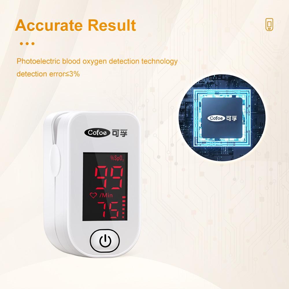 Cofoe Portable Fingertip OLED Display Pulse Sleep Monitoring Oxygen ...
