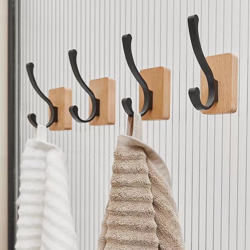 【Ready Stock】Vintage Wall Wooden Hook Coat Hook Decorative Key Holder ...