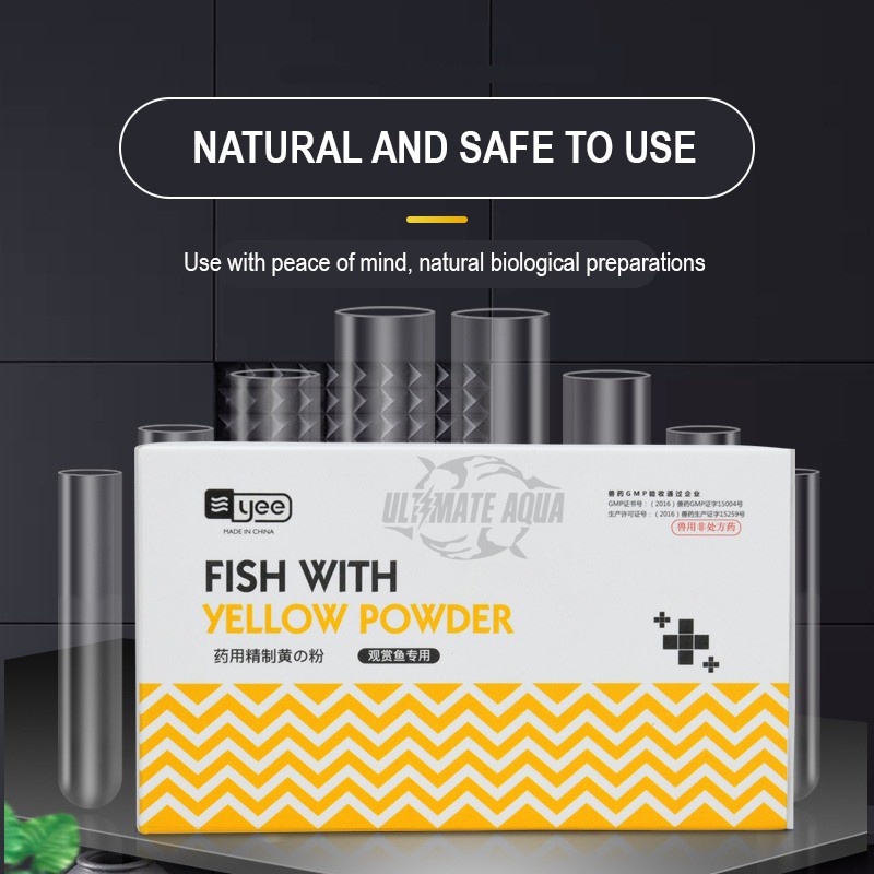 YEE Yellow Powder Fish Medicine, Japanese Powder For Rotten Body Tail ...