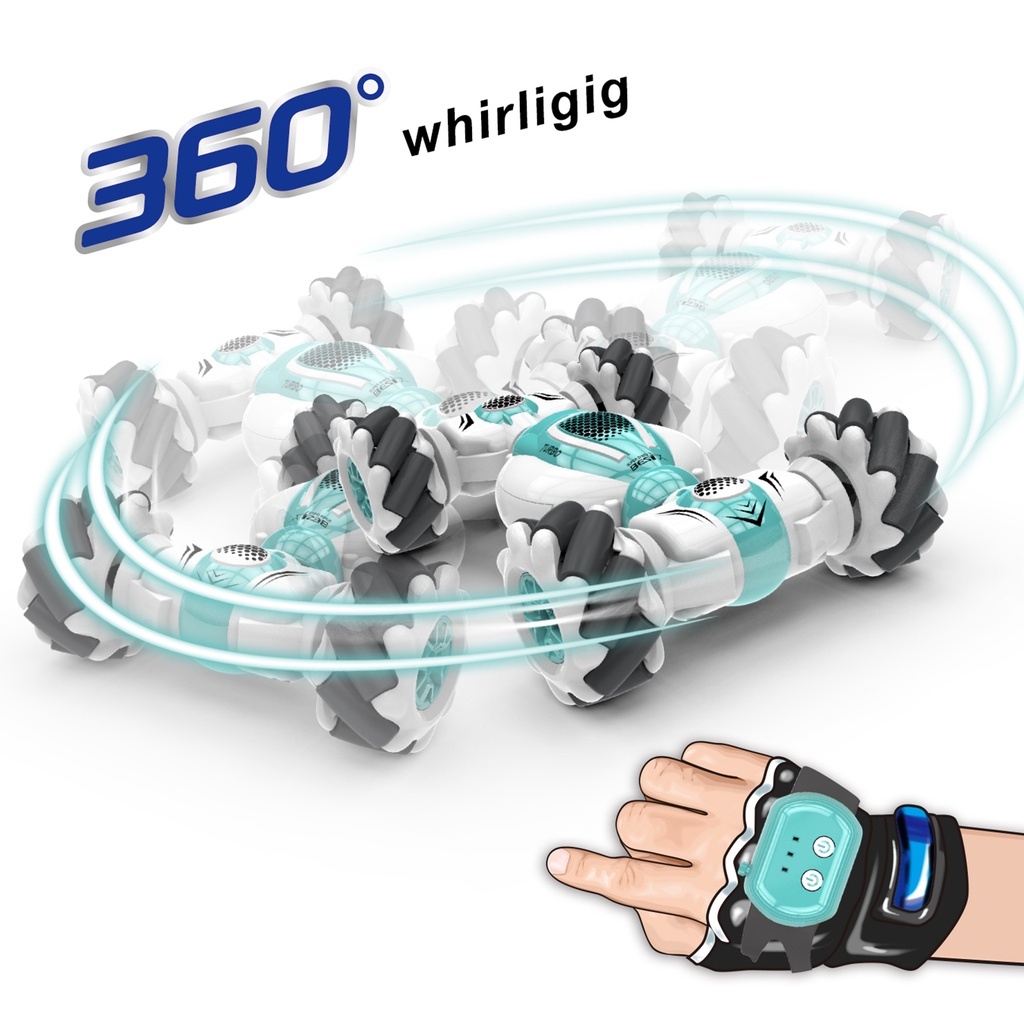 S-012 RC Stunt Car Remote Control Watch Gesture Sensor Deformable ...