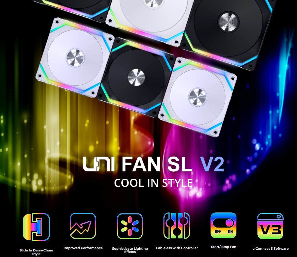 LIAN LI UNI FAN AL120 / SL120 V2 / SL-INF 120 / P28 - ARGB 120MM FAN ...