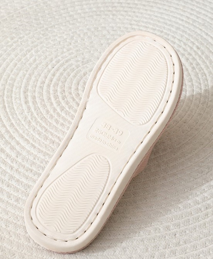 Women Men Indoor Slipper Couple Cotton and Linen Soft Bottom Slipper ...