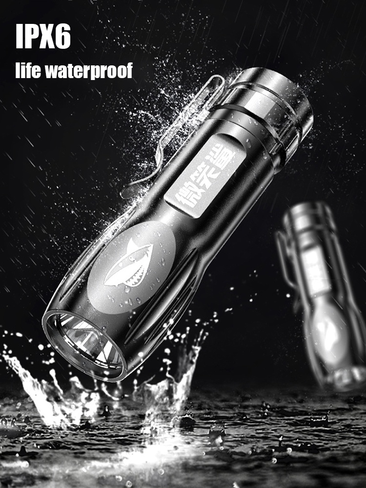 Super Bright Flashlight Portable Mini High Power LED Flashlight USB ...