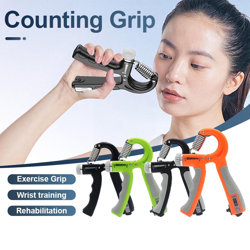 10-60Kg Adjustable Hand Grips Hand Gripper Strengthener Arm Spring ...