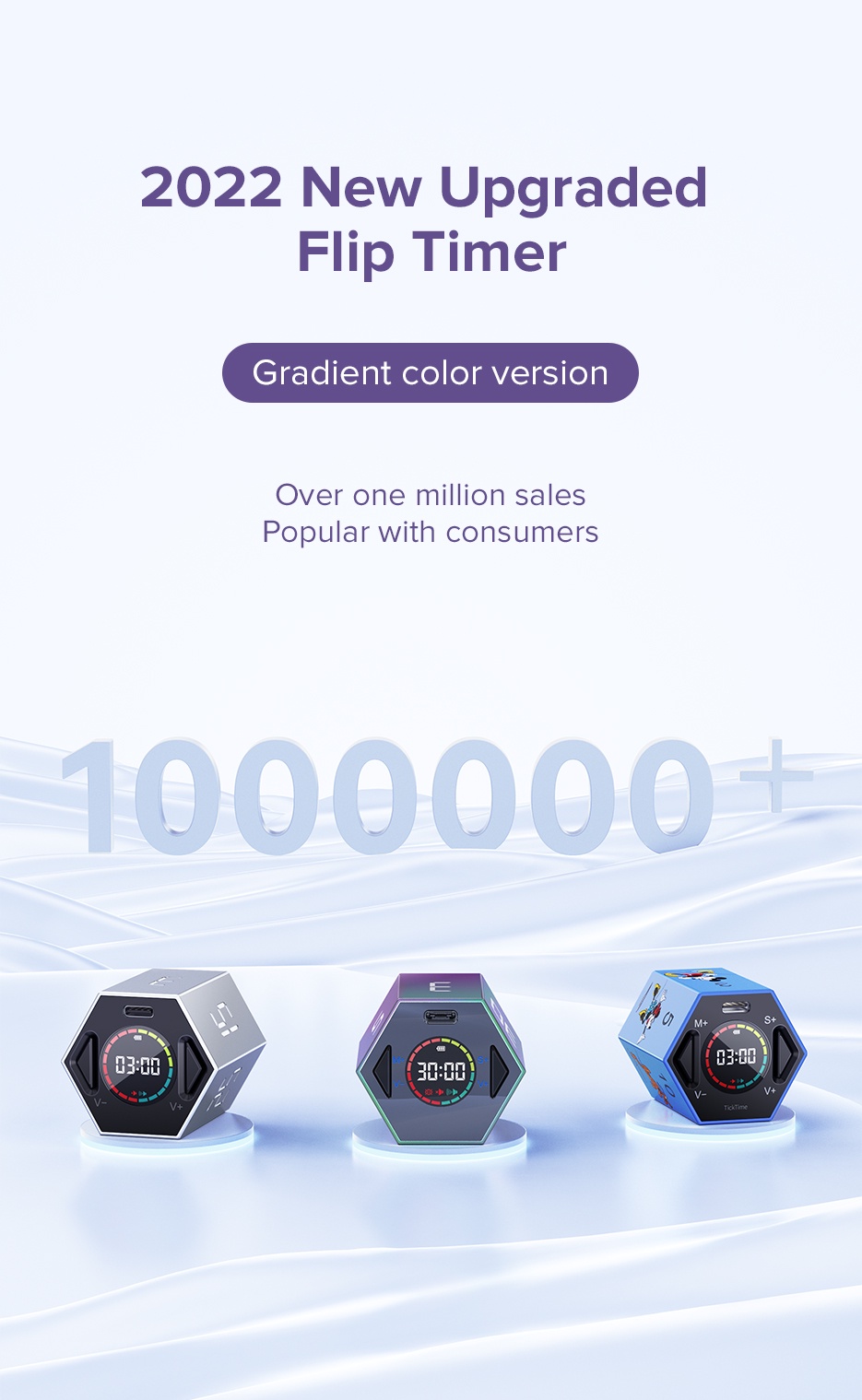 Llano Gradual Purple Ticktime Electronic Led Countdown Timer Timer