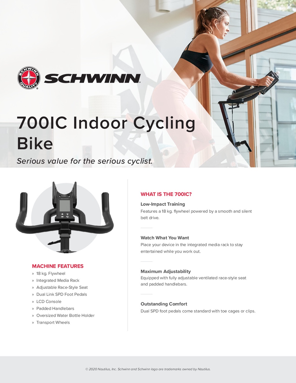 Schwinn 700IC (IC7) Indoor Spin Bike