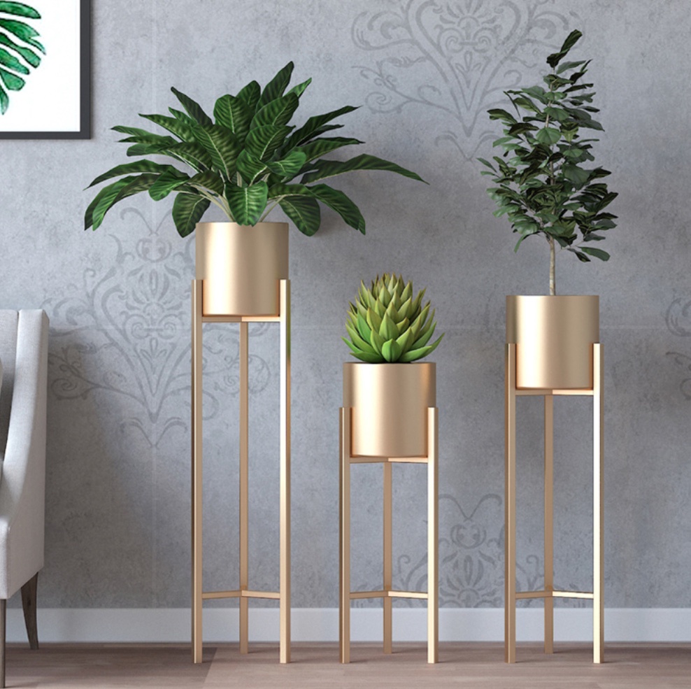 Wrought Iron Elevated Flower Pot Rack / Plant Rack Plant stand Plant ...