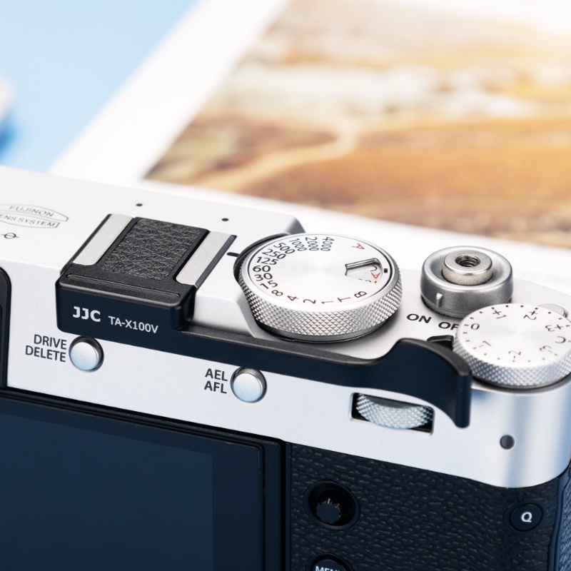 Pulsante Rilascio Otturatore JJC Per Fujifilm X100VI X-T4 X-Pro3 - Grigio E Nero, Morbido Al Tocco - Foto 3