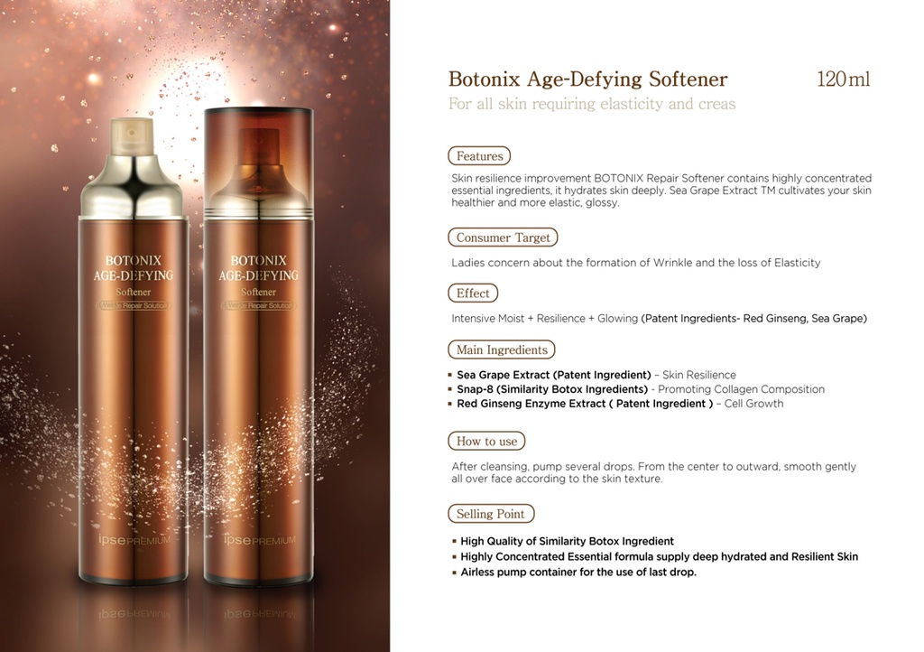 OFFICIAL]IPSE PREMIUM Botonix Age-Defying Softener 120ml☆Shipping