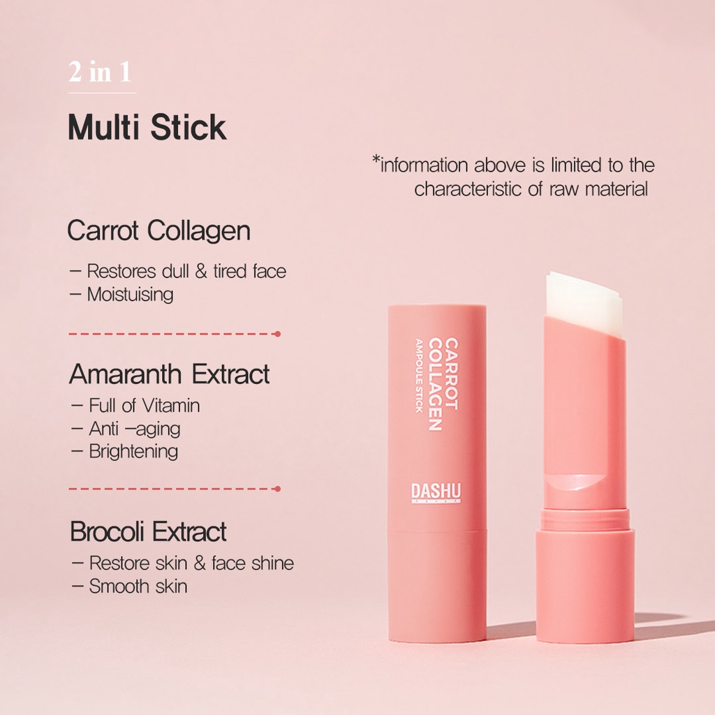 DASHU] Daily Carrot Collagen Ampoule Stick 13.6 g (Anti Wrinkle