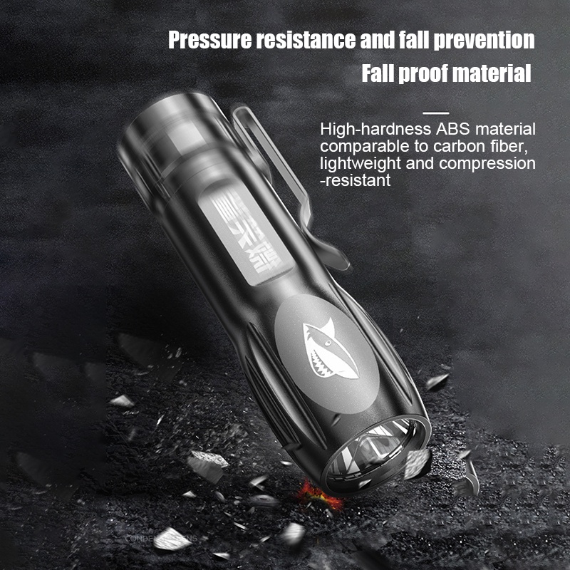 Super Bright Flashlight Portable Mini High Power LED Flashlight USB ...
