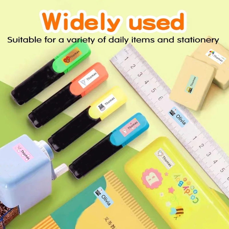 50pcs/100Pcs/200pcs Name Tag Sticker Customize Stickers Waterproof ...