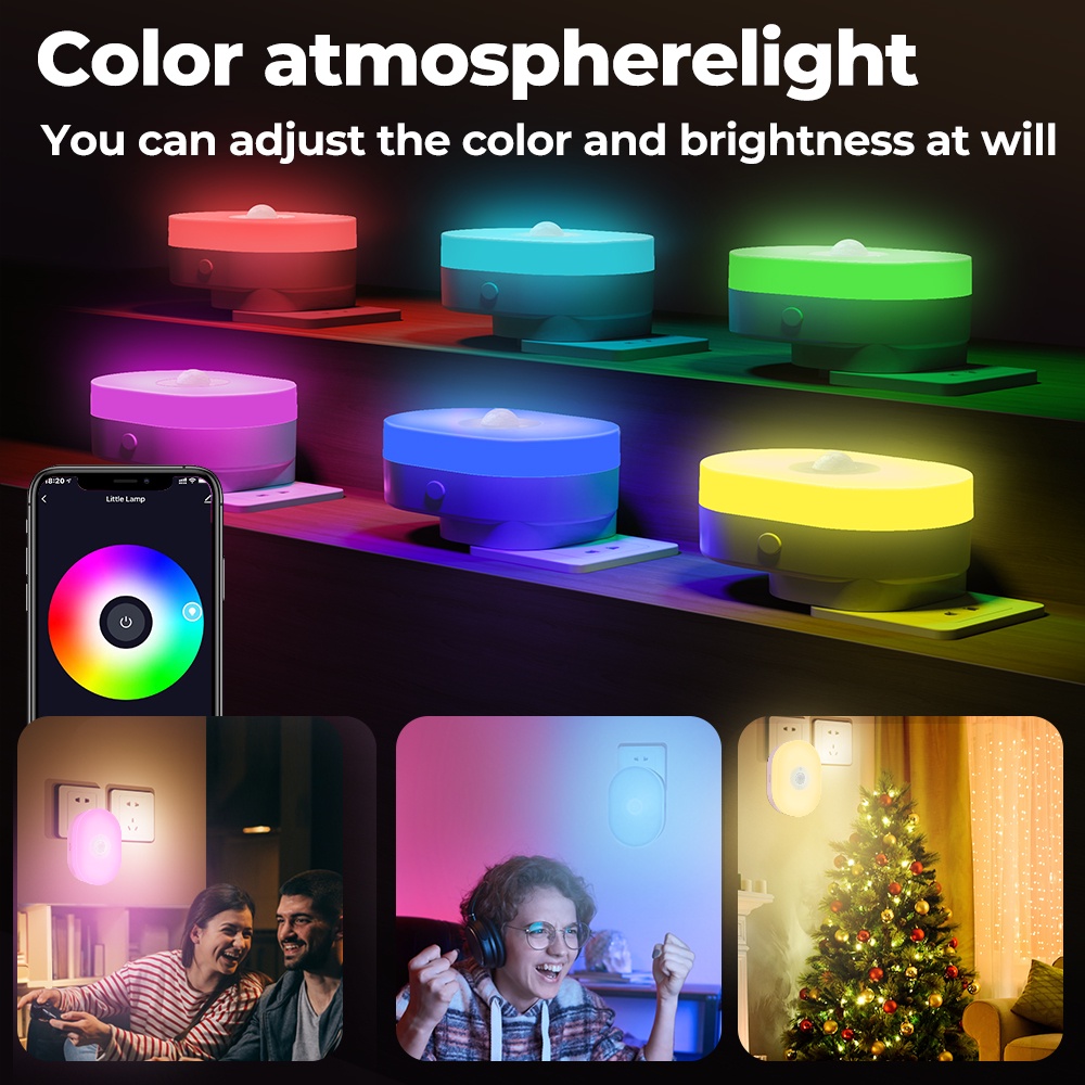 SMATRUL Smart Tuya Wifi smart sensor LED night light WiFi PIR Motion ...