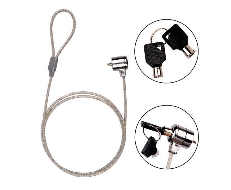 Lock Security Lock Cable Chain With Keys for All notebooks Laptops PC ...