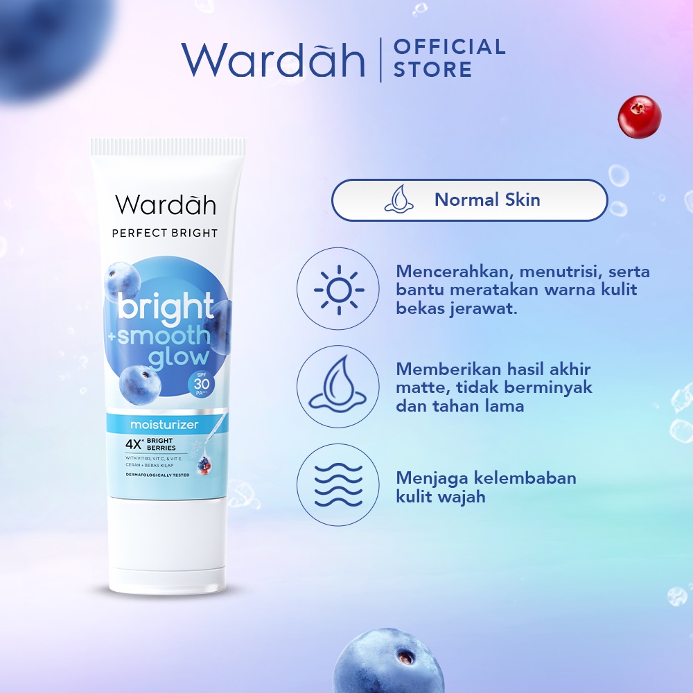 WARDAH Perfect Bright Moisturizer Bright + Smooth Glow SPF 30 PA+++ 20 ml - Skincare - Gambar 3