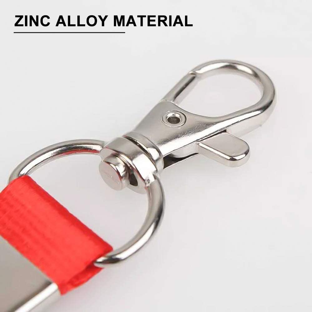 10Pcs Swivel Clasps with D Rings Lanyard Snap Hooks Keychain Clip Hook ...