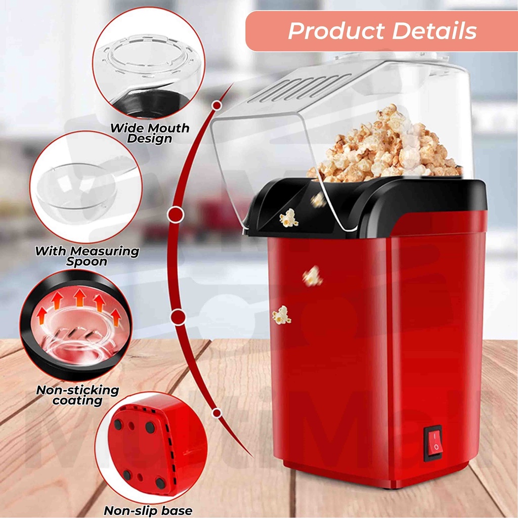 New Mini Popcorn Maker l Popcorn Maker Machine for Home | Hot Air ...