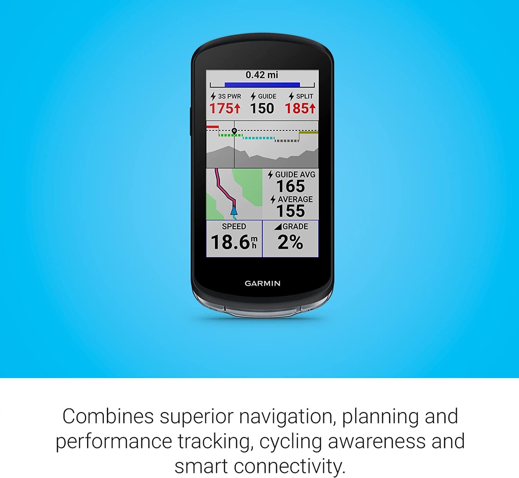 Garmin Edge 1040 Bike Computer with HRM, Speed & Cadence Sensor- 2022 ...