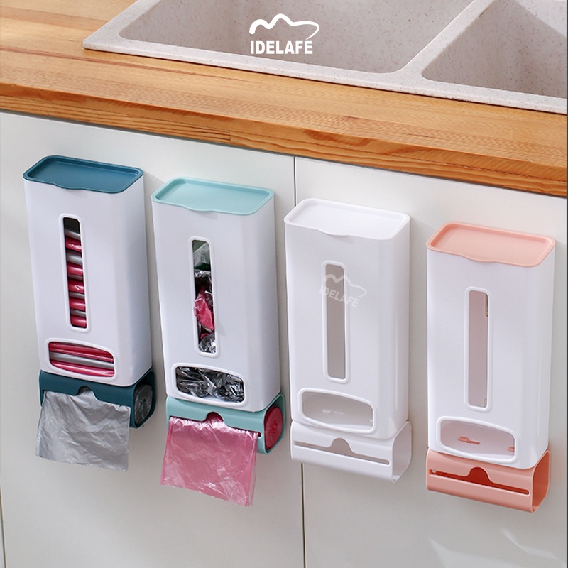 Idelafe Garbage Bag Storage Rack,Bathroom Kitchen Plastic Bag Storage ...